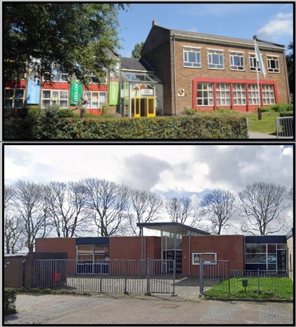 schoolgebouwen Wehe-den Hoorn en Roodeschool