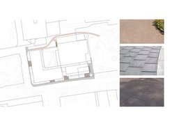 Plattegrond stoepen en paden