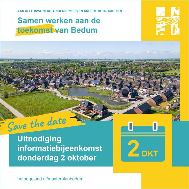 informatiebijeenkomst bedum, masterplan bedum, toekomstvisie van bedum