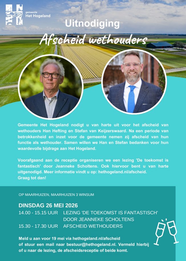 Afscheid wethouders: Han Hefting en Stefan Keijzerswaard