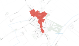 Kaart Eenrum, omgeving, beschermd gebied