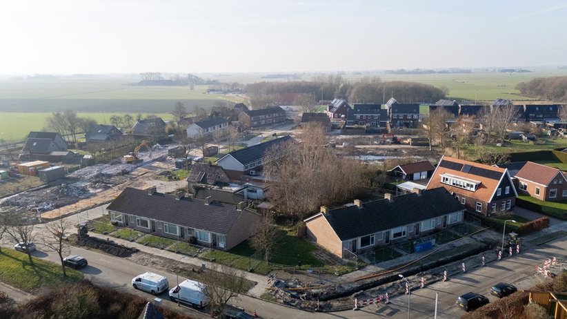 huizen, straten groen