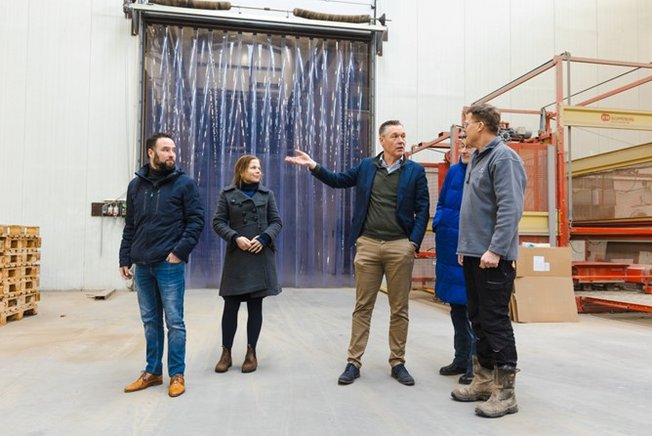 burgemeester Hans Broekhuizen maakt kennis met Het Hogeland