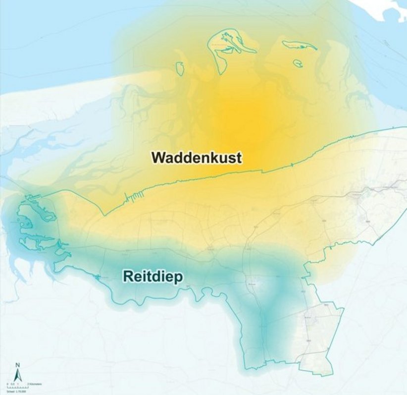 Kaart gemeente het Hogeland