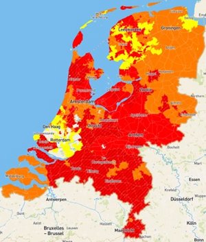 kaart, nederland, provincies, noordzee