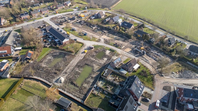 huizen, straten, groen