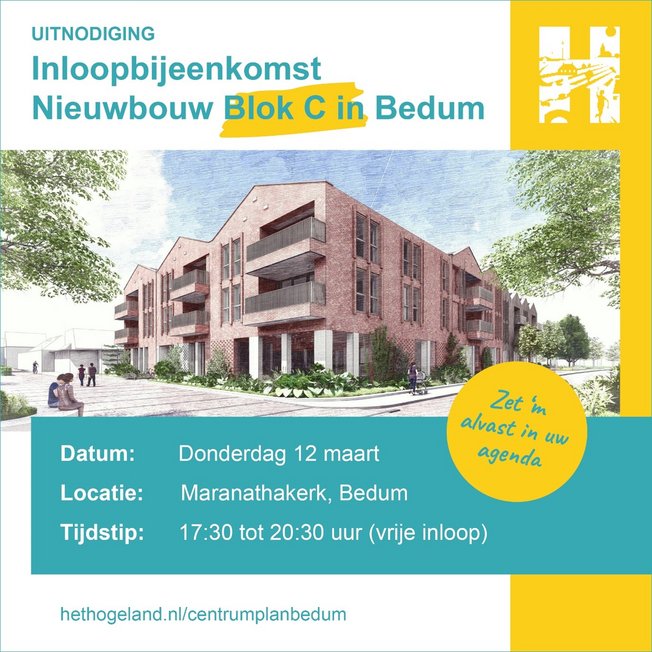 Inloopbijeenkomst Blok C Bedum 
