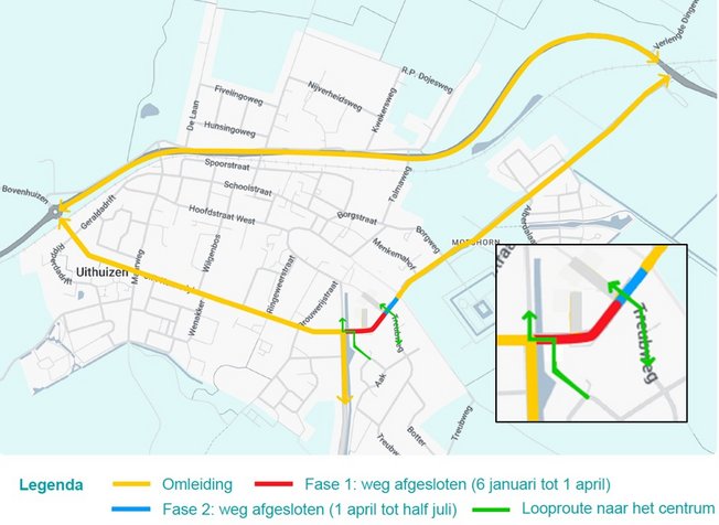 Plattegrond De Snik en omgeving