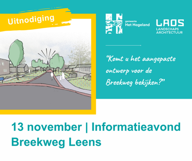 inwonersbijeenkomst, breekweg leens