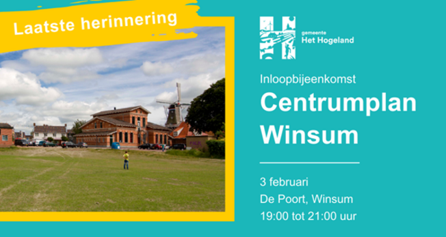 centrumplan Winsum laatste herinnering 