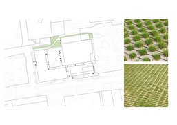 Plattegrond gebouw en tuin
